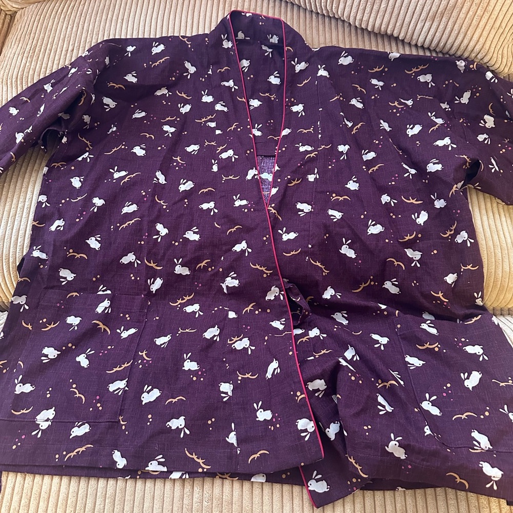 Japanese rabbit samue loungewear pajama women